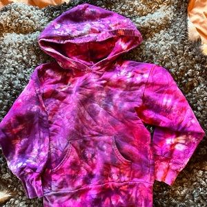 Pink and purple tiedye sweatshirt EUC